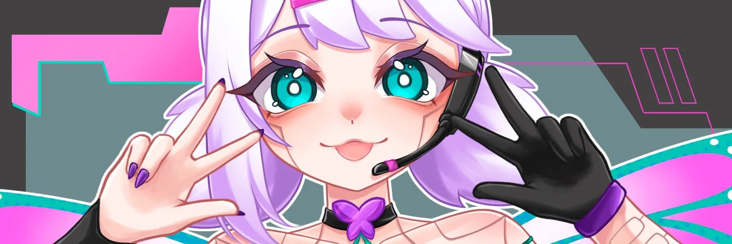 Ender Empress flashing a peace sign, art by Cuiiko